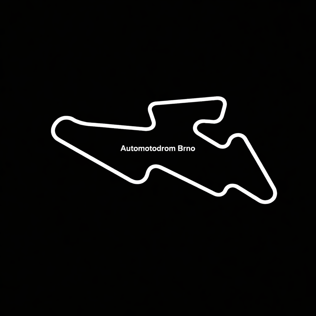 Mapa Automotodromu Brno